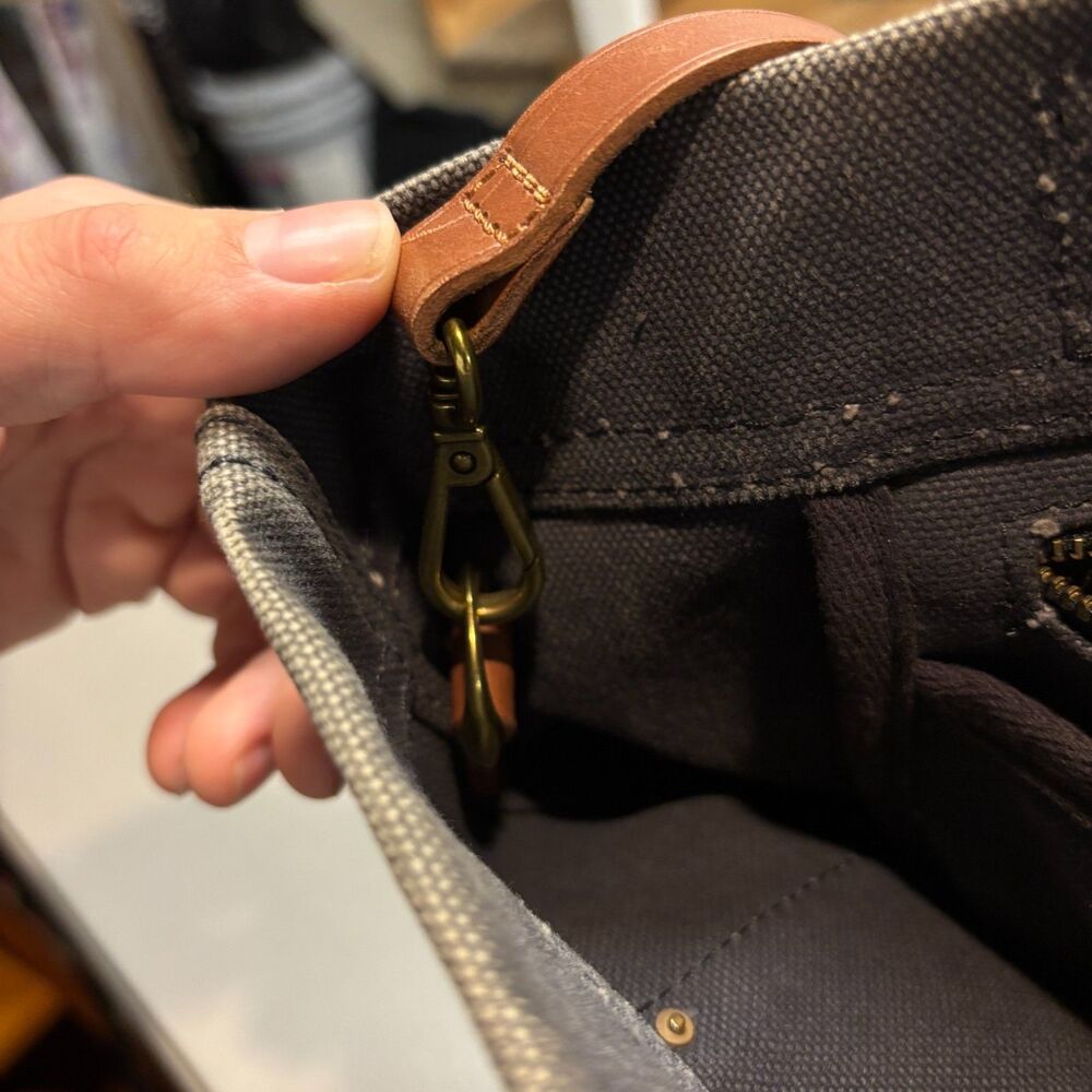 Madewell Gray Canvas Transport Tote - Picture 5 of 14